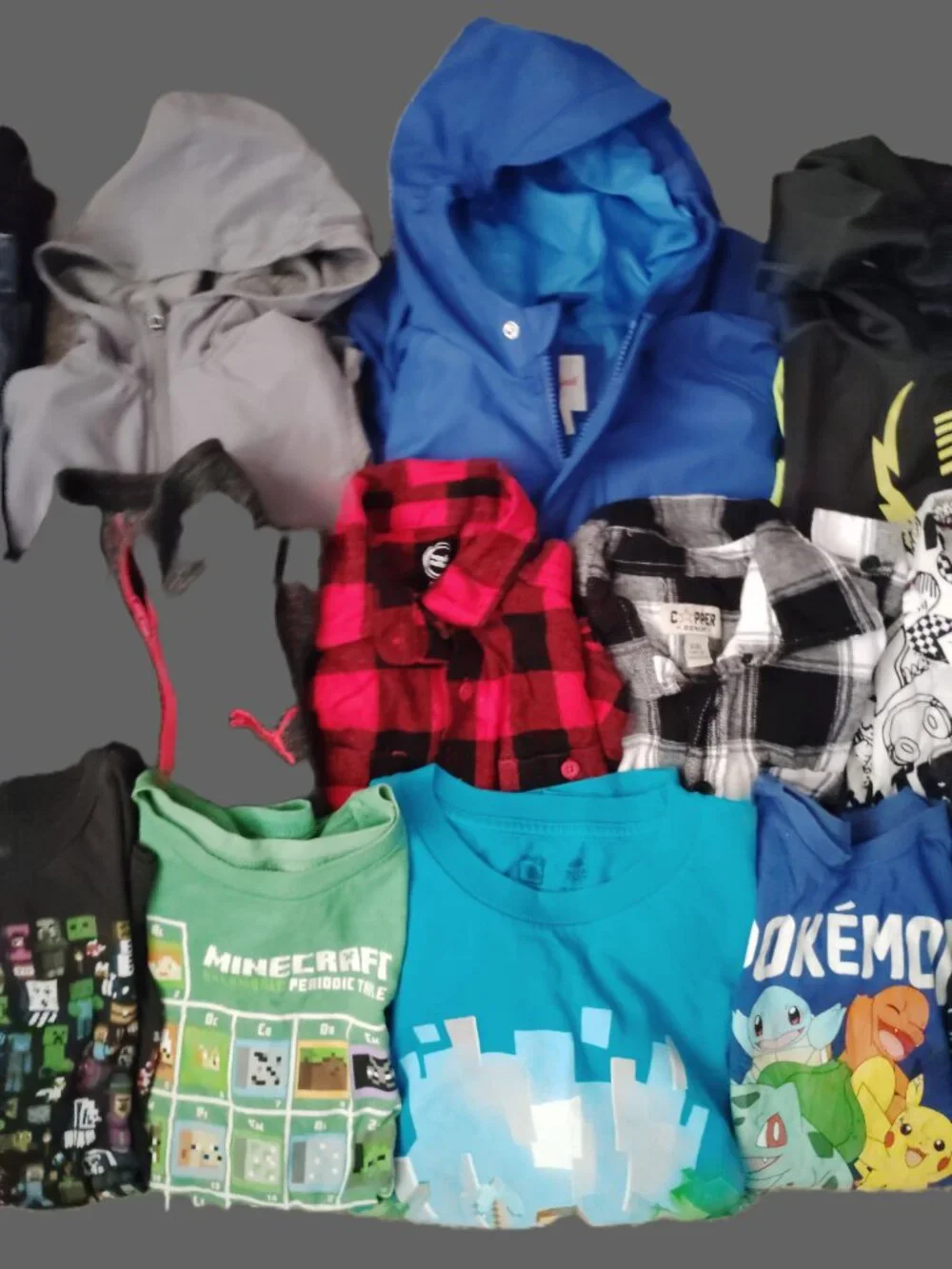 HUGE LOT CLOTHES JEANS SHIRTS OUTFITS NIKE COPPER DENIM MINECRAFT~BOYS SIZE M 8